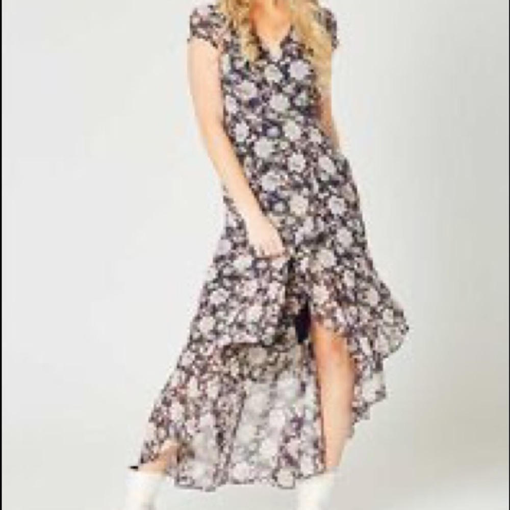 Altar’d State Avril Floral Hi-Low Dress